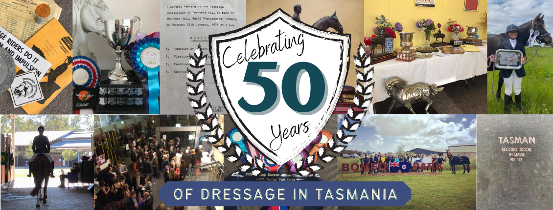 50 Years of Dressage in Tasmania Graphic